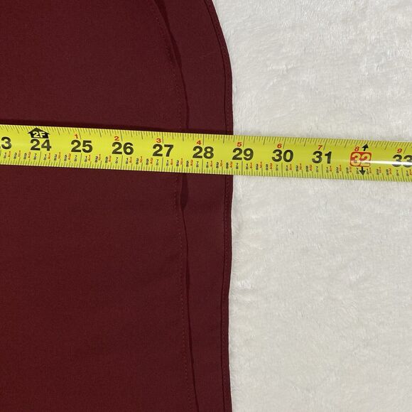 Mossimo Women's Plus Sz 2XL Burgundy Sleeveless Blouse Career Flowy Romantic NWT - Picture 7 of 7